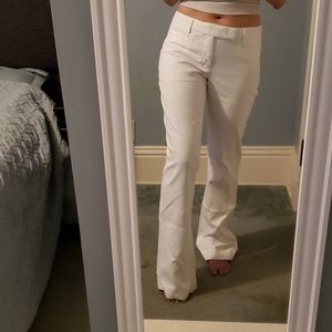 White boot cut pants by gap 6t